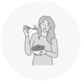 having food